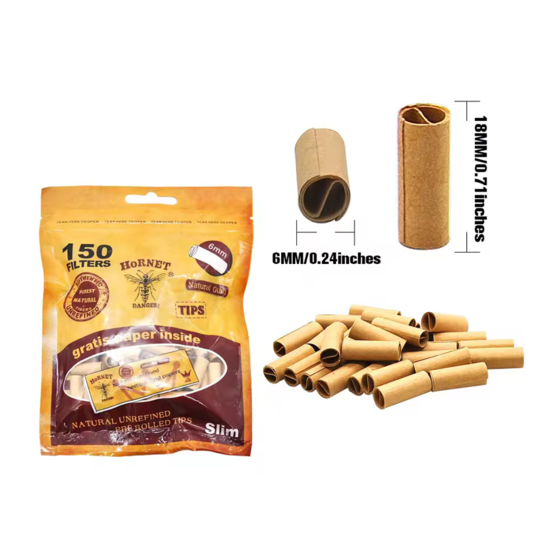 150x Filtres Pre-Roll - Hornet 6mm